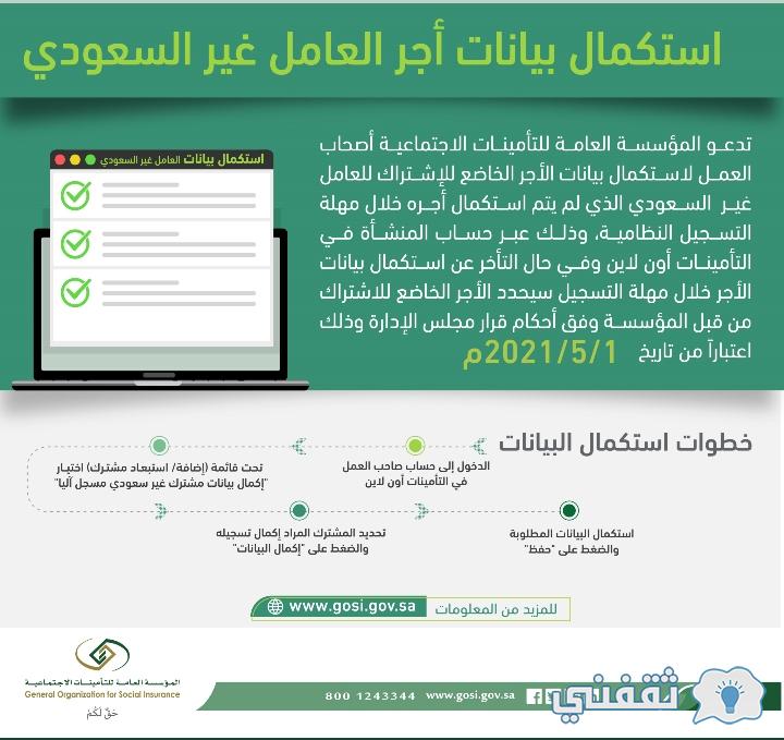 بشري سارة من التأمينات الإجماعية بشان رفع أجور العاملين السعوديين