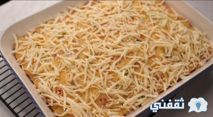 نرش-على-الوجه-جبنة-موزاريلا-مبشورة