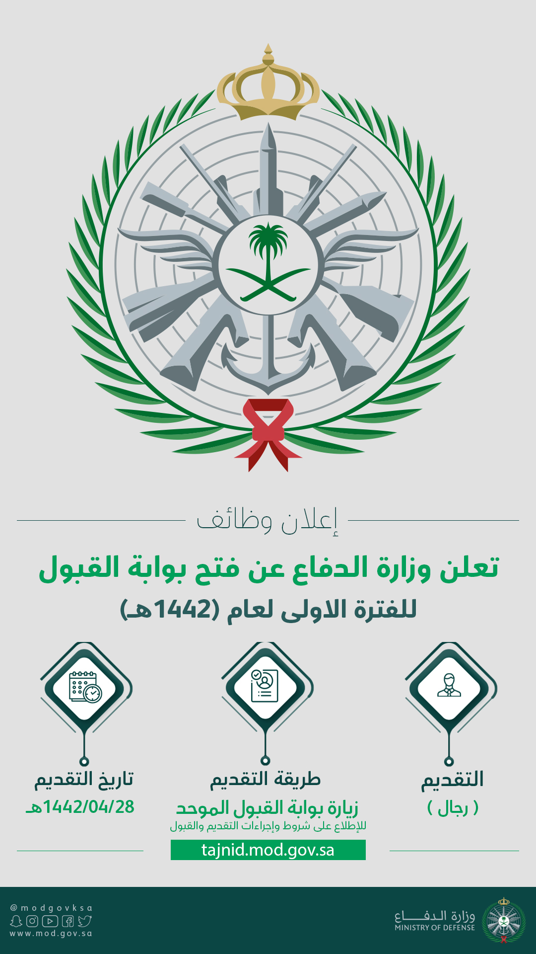 وزارة الدفاع التجنيد الموحد