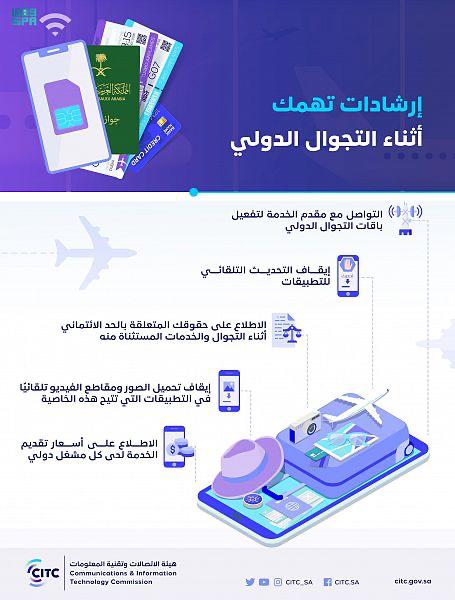 نصائح وإرشادات هيئة الاتصالات وتقنية المعلومات بالسعودية للمسافرين قبل السفر خارج المملكة