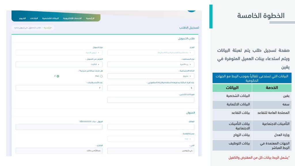 تمويل الأسرة من بنك التنمية الاجتماعية