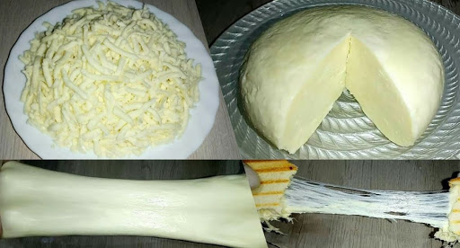 الجبنة الموزريلا المطاطية