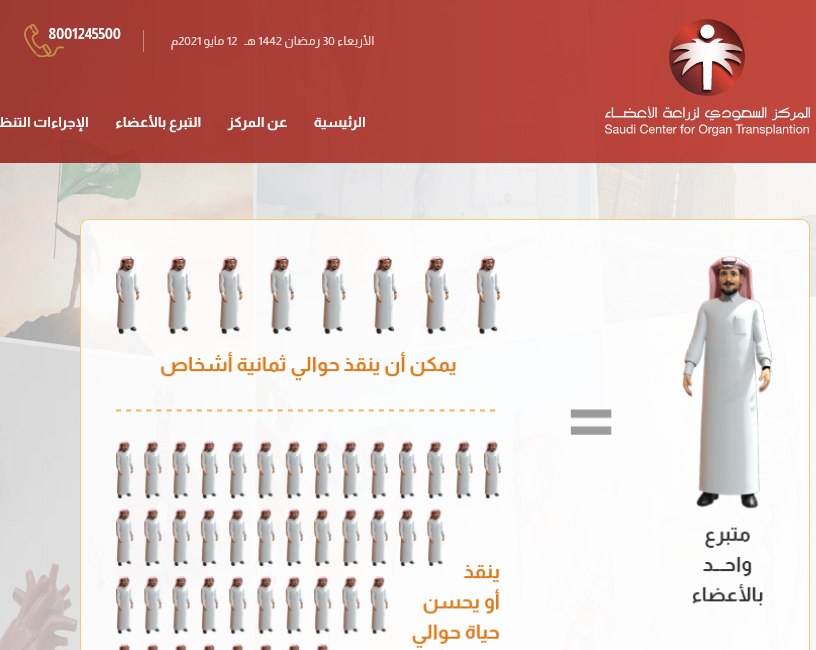 السعودي للتبرع بالاعضاء المركز أصداء فورية