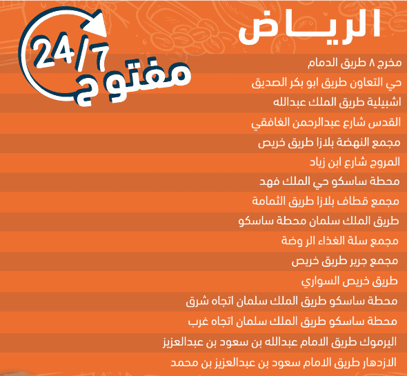 فروع دانكن في السعودية
