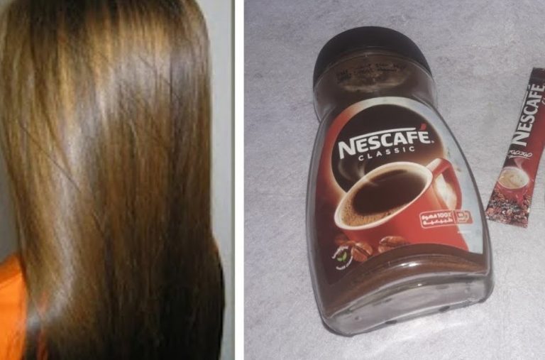صبغة طبيعية للشعر بالنسكافيه والكركم بدون حناء لعشاق اللون البني