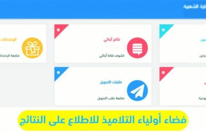 ظهور النتائج.. موقع فضاء اولياء التلاميذ لإستخراج نتائج الفصل الثاني 2021 برقم التسجيل