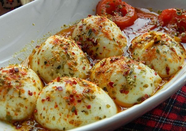البيض المطبوخ
