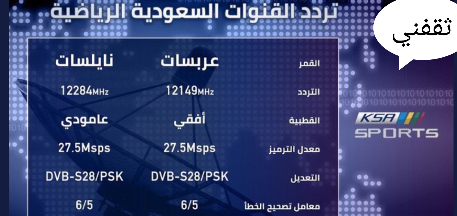 ضبط تردد قناة السعودية الرياضية 2021 على جميع الأقمار الصناعية