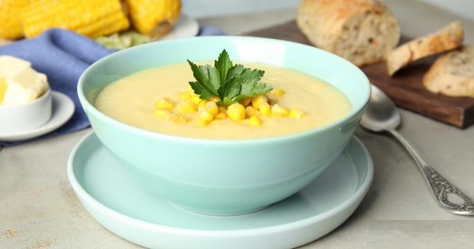 شوربة الشوفان و الذرة الصفراء