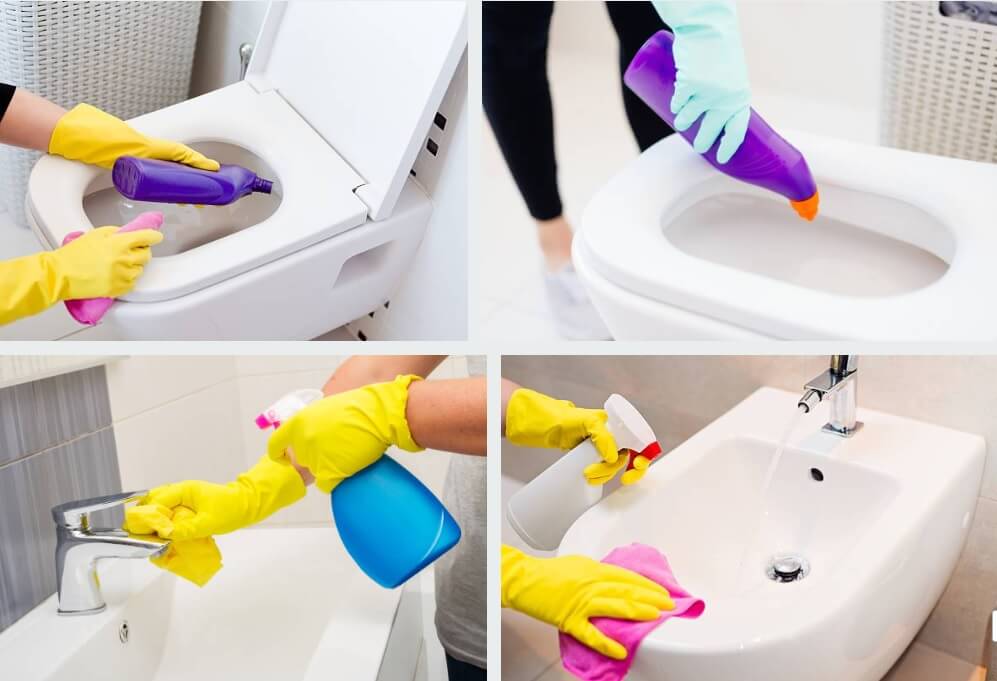 جربي وصفات تنظيف الحمام للتخلص من الاصفرار والبقع المتراكمة بسهولة