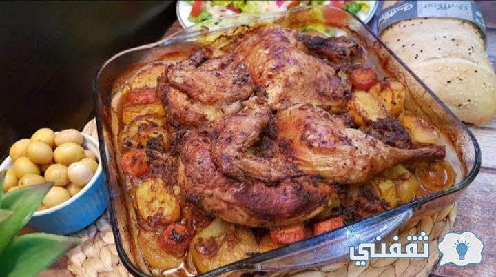 طريقة-تحضير-صينية-البطاطس-بالدجاج