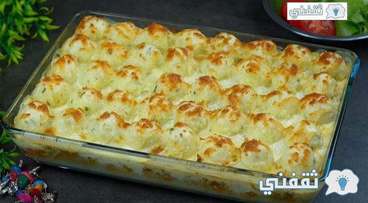طريقة-تحضير-صينية-كرات-البطاطس-بالدجاج-والبشاميل
