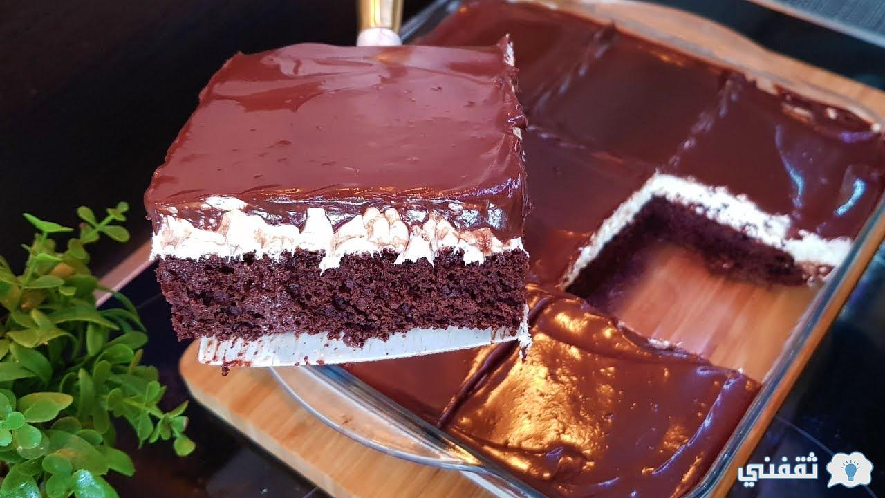 طريقة-عمل-الكيكة-الاسفنجية-بالكريمة-والشوكولاتة-من-ألذ-وصفات-الكيك