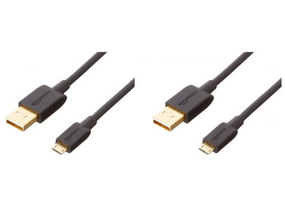 كابل USB 2.0 A مع موصلات إلى Micro B