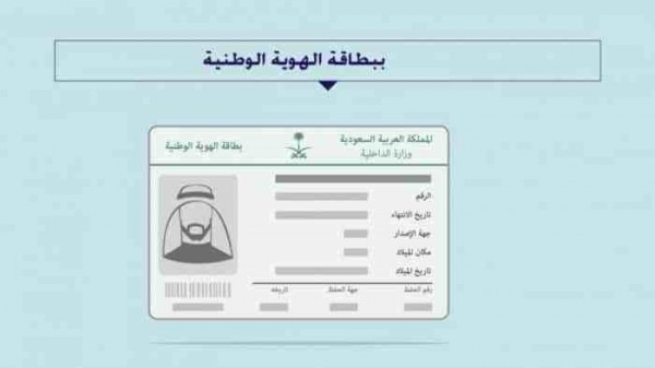 إصدار بطاقة هوية وطنية بالمملكة العربية السعودية