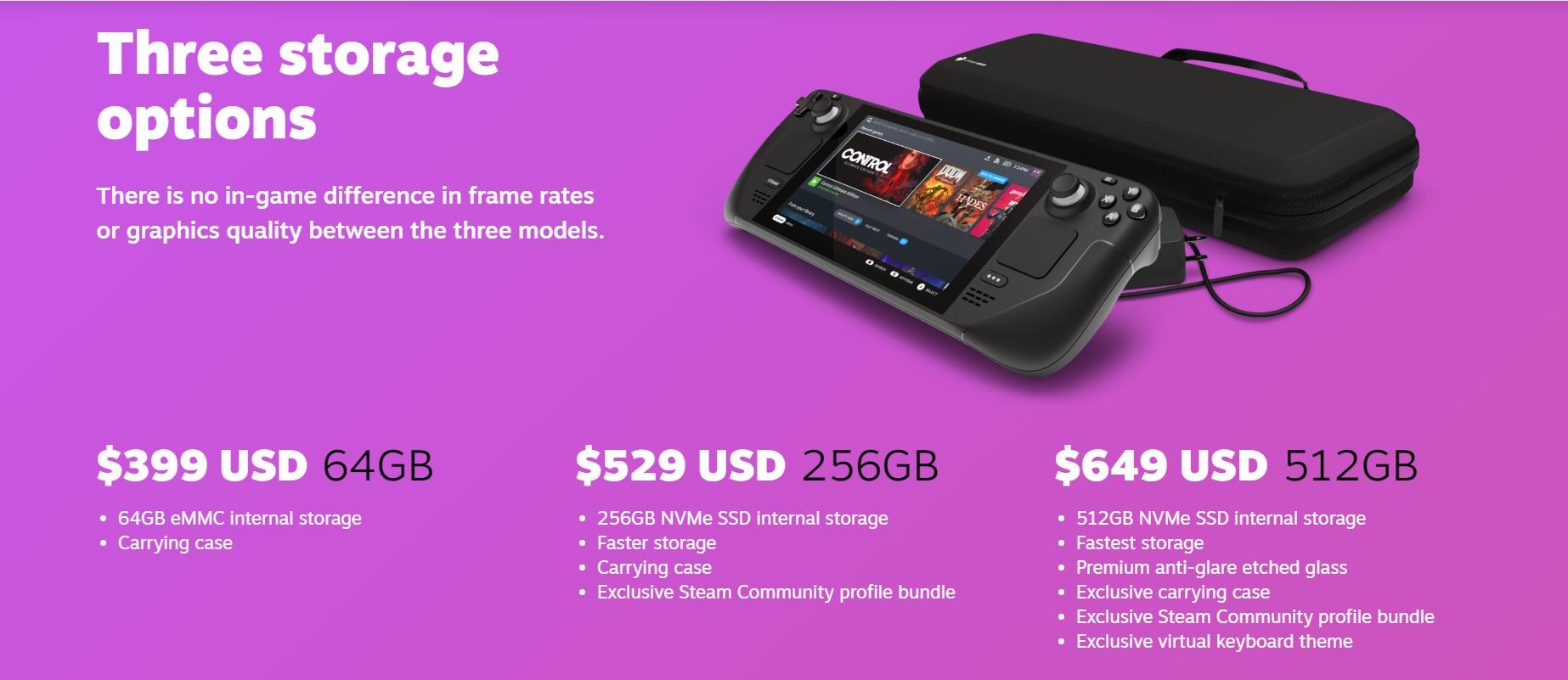 سعر ومواصفات steam deck
