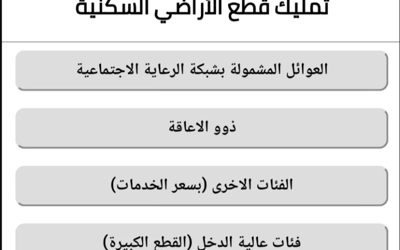 رابط تقديم الأراضي السكنية 2021 عموم المحافظات عبر موقع وزارة الإعمار