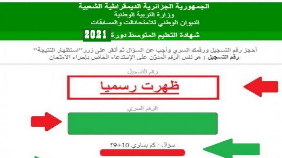 LINK كشف نتائج البيام الفصل الدراسي الثاني 2021 متاح الان برقم التسجيل