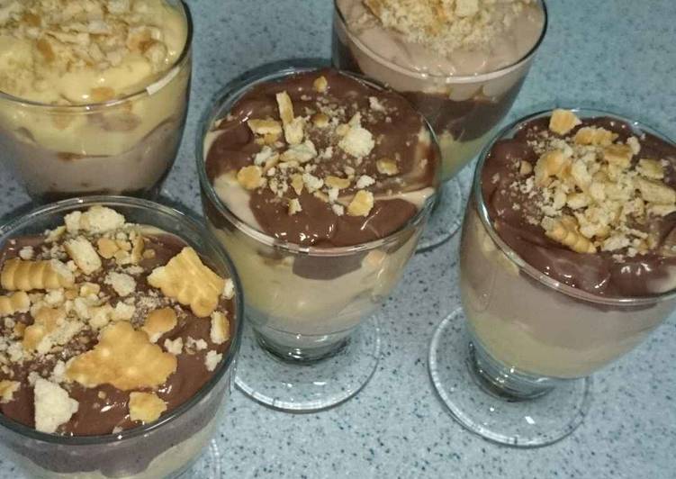 طريقة عمل حلى الكاسات الباردة بكل سهولة في المنزل بمكونات بسيطة