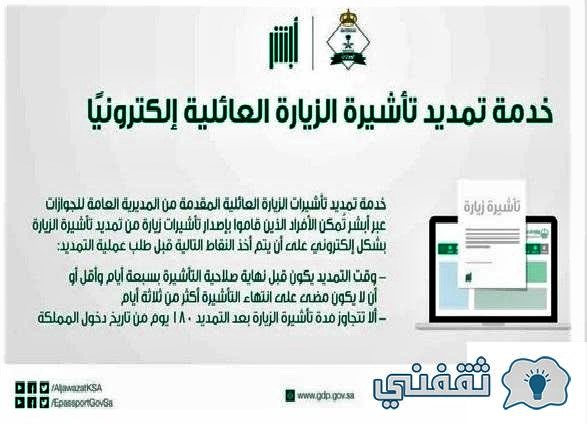 قرار تمديد التأشيرات 1443