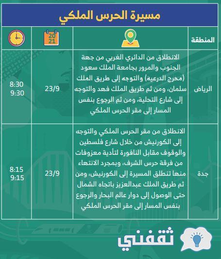 مسيرة الحرس الملكي (احتفالات اليوم الوطني السعودي 91)