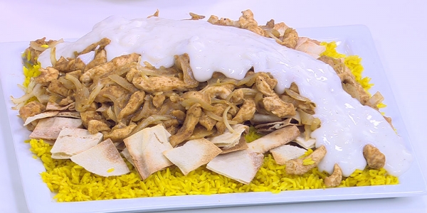 طريقة عمل فتة شاورما دجاج بالطريقة السورية الأصلية مثل أبو مازن