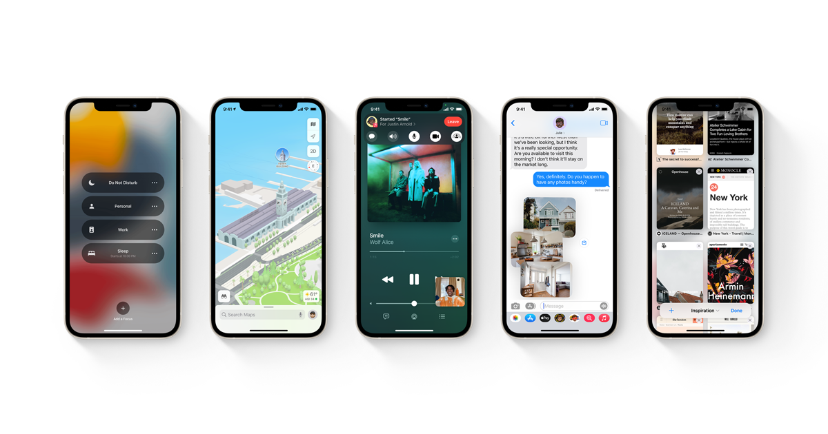 الأجهزة التي تدعم iOS 15 الجديد لهواتف الايفون