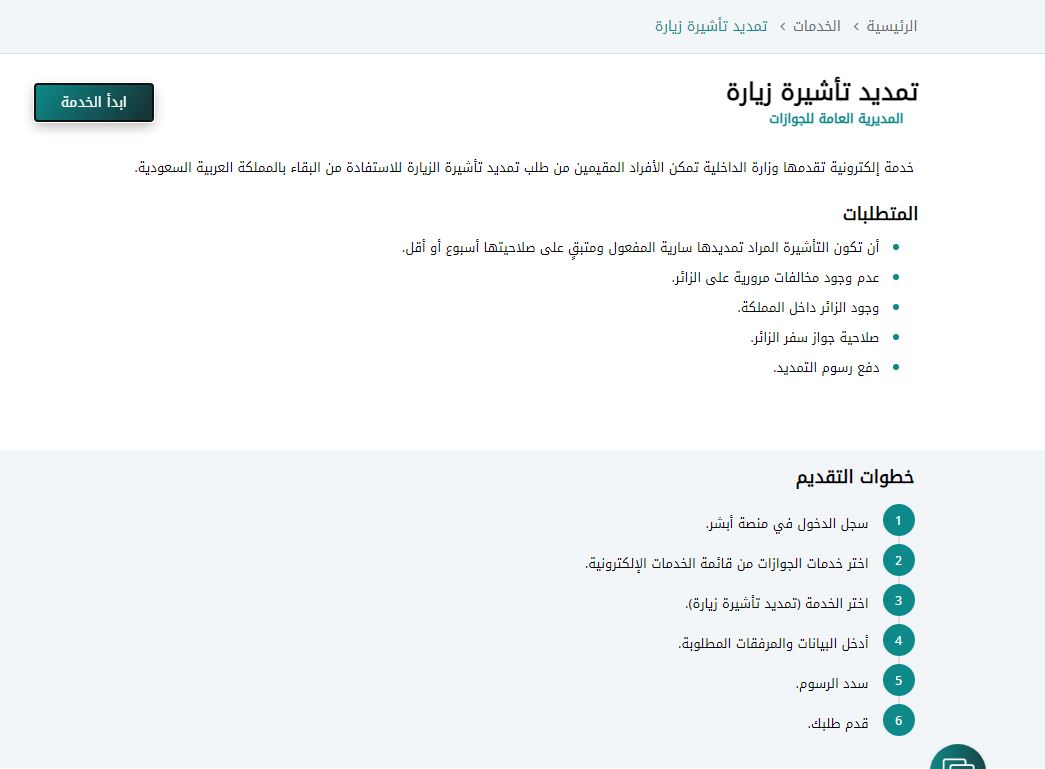 تمديد تأشيرة الخروج والعودة لمن هم خارج المملكة 2021