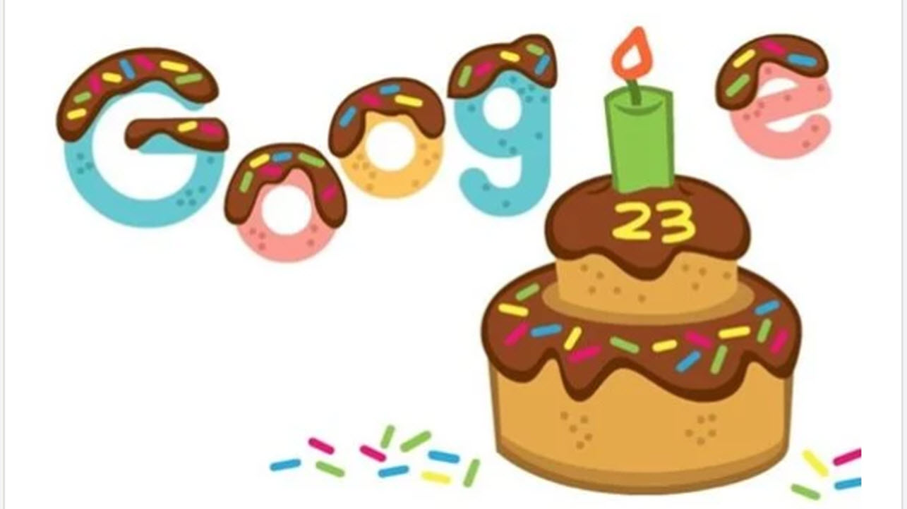 جوجل يحتفل بعيد ميلاده 23
