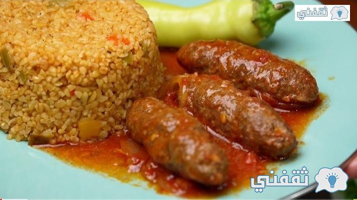 صينية الكفتة بالصلصة