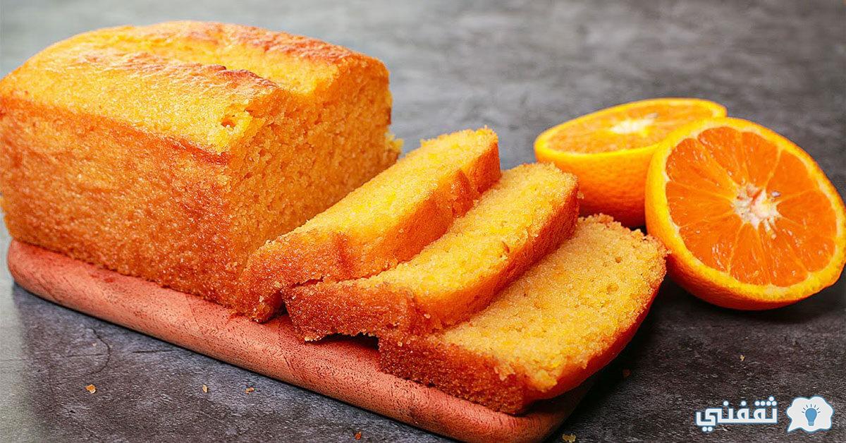 طريقة عمل الكيكة الاسفنجية بالبرتقال
