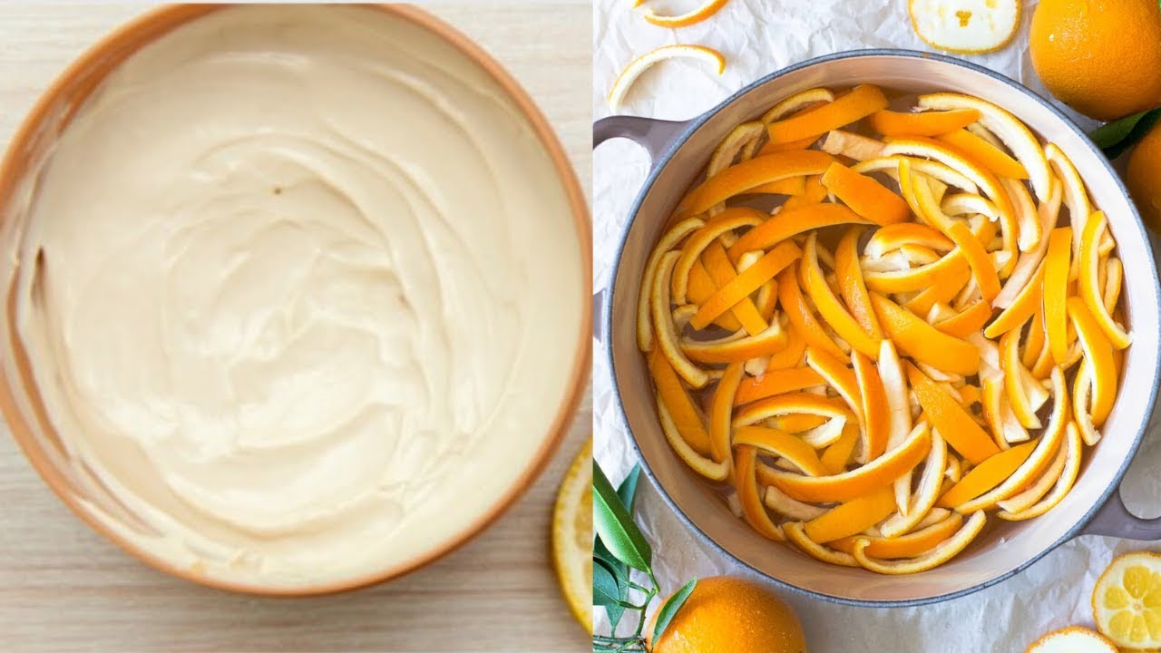 طريقة عمل كريم قشور البرتقال والنشا