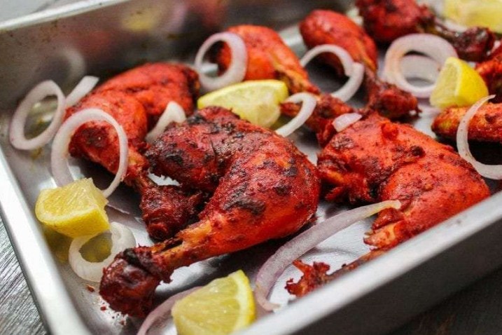 طريقة عمل دجاج تندوري الهندي مشوي بالفرن وسر التتبيلة الهندية الأصلية