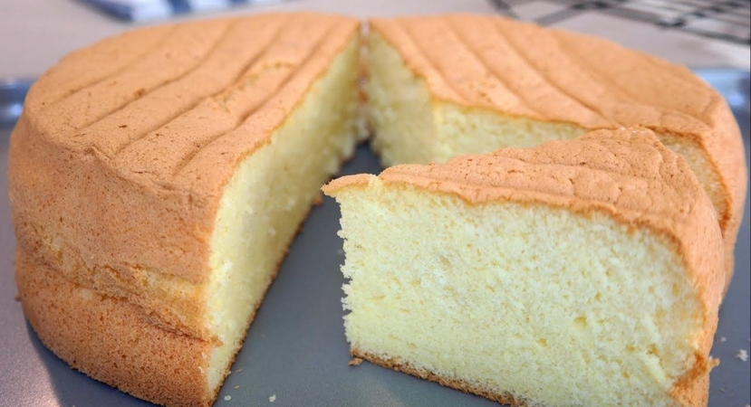 "sponge cake" اسرع طريقة لتحضير الكيكة الاسفنجية مثل محلات الحلويات 2021