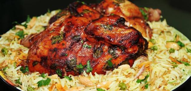 سر الوصفة الأصلية لعمل دجاج تندوري مسالا الهندي مع الأرز البرياني