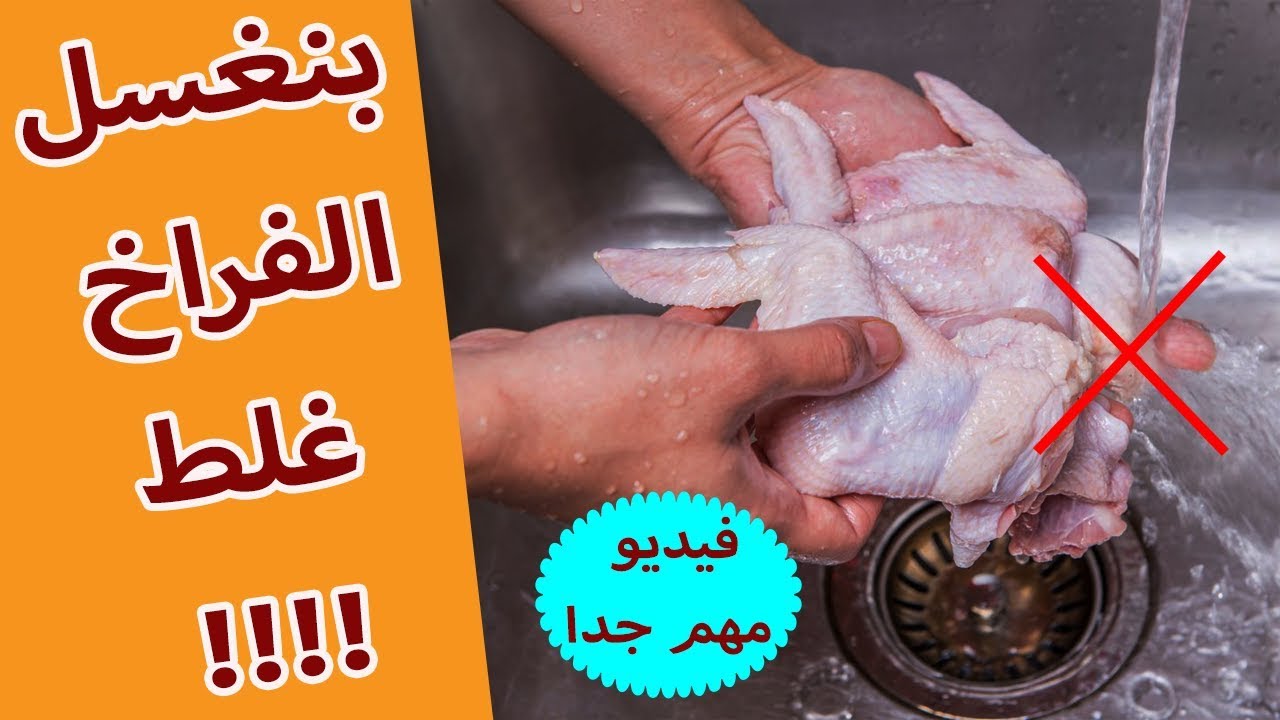 احذروا.. الأطباء يحذرون من خطورة غسل الدجاج بالماء قبل الطهي يسبب أمراض كثيرة الطريقة الصحيحة لغسل الدجاج