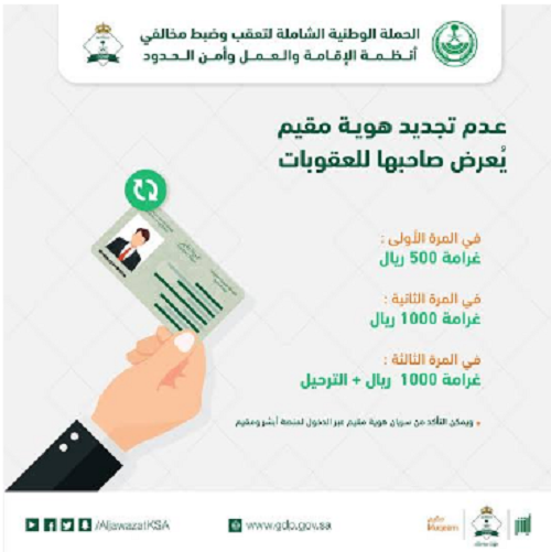 الاستعلام عن صلاحية الاقامة
