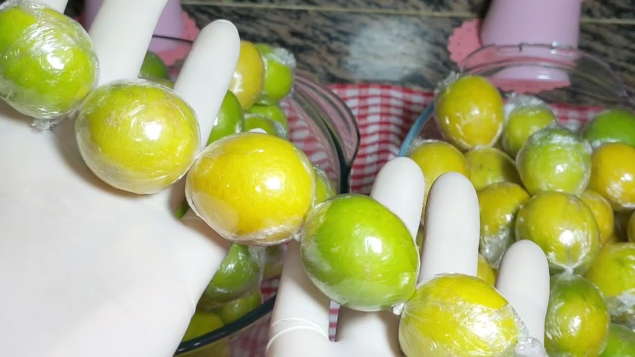 تخزين الليمون في الثلاجة لمدة سنه كاملة بدون ما يتغير لونه ولا طعمه