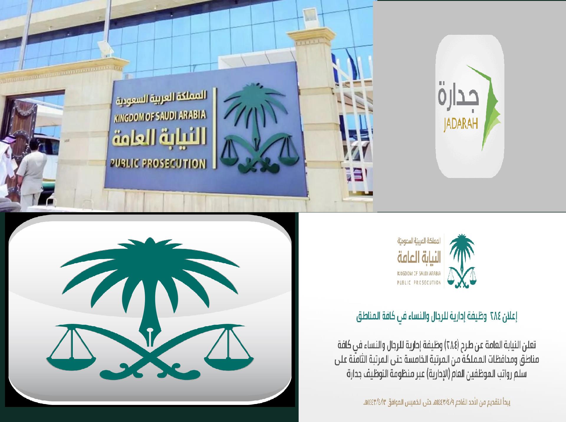 تفاصيل تقديم وظائف النيابة العامة السعودية 91 للنساء .. 193 للرجال بالمسمى والمرتبة ومقر الوظيفة "مفتوح للتقديم" وظائف النيابة العامة 1433 على "جدارة للتوظيف" نساء91 رجال 193 الشروط كاملة