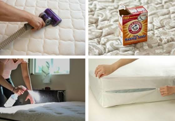 تنظيف مرتبة السرير ببيكربونات الصوديوم