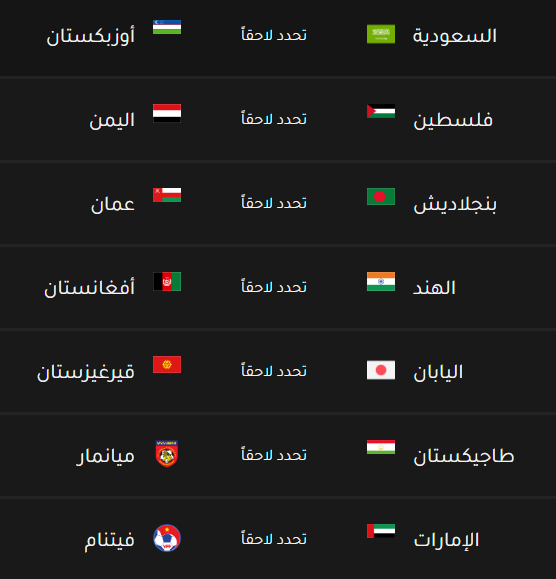 مباريات كأس العالم 2022