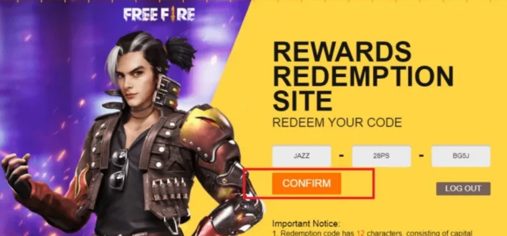 موقع استرداد اكواد فري فاير 2022 جارينا الرسمي garena free fire