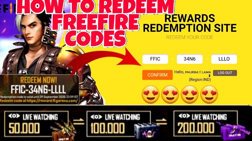 استبدال كودات فري فاير (شغالة 100%) Free Fire Redeem