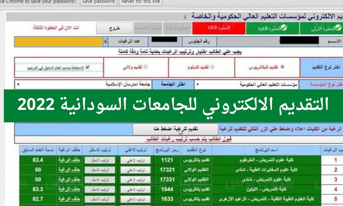 التقديم الالكتروني للجامعات السودانية 2022 عبر موقع وزارة التعليم العالي admission.gov.sd