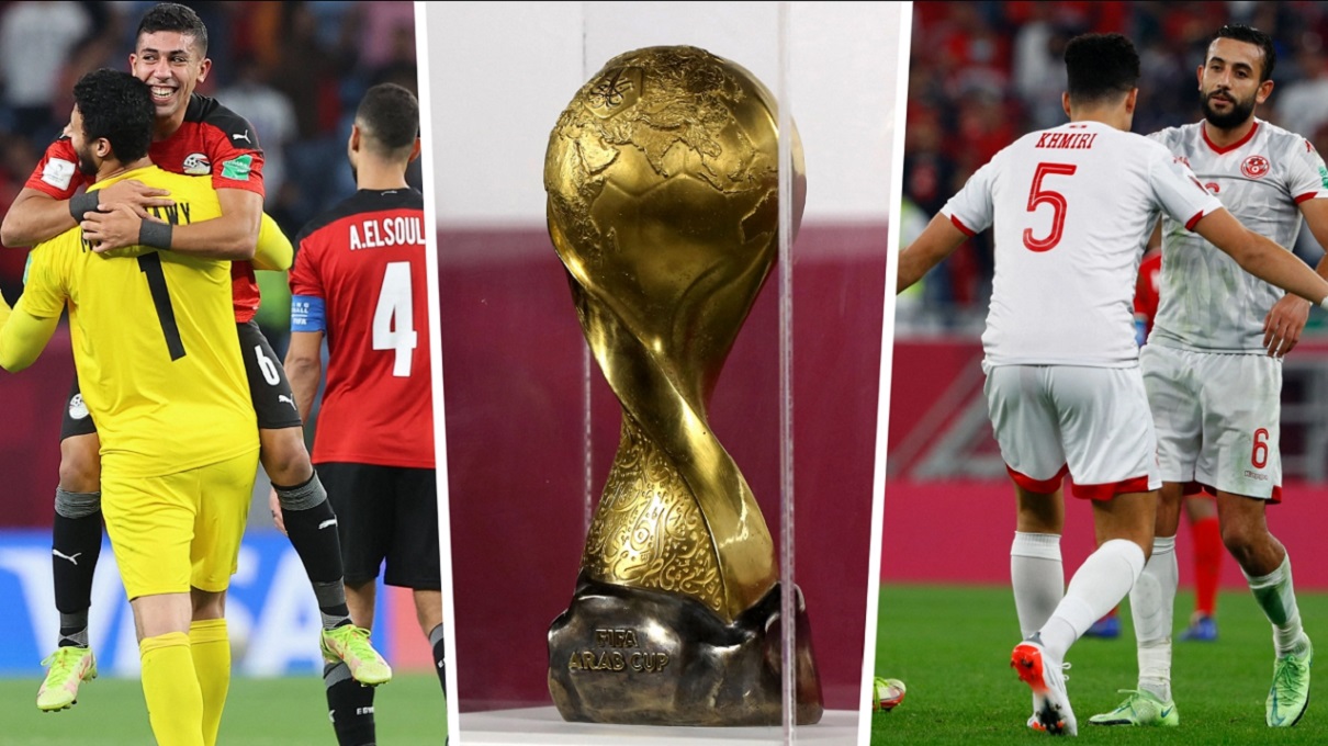 تشكيل مباراة مصر وتونس اليوم في نصف نهائي البطولة العربية 2021 وموعد المباراة على ملعب 974