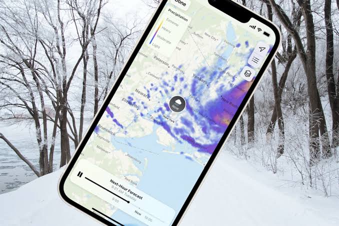 خاصية خريطة الثلج بهواتف أيفون