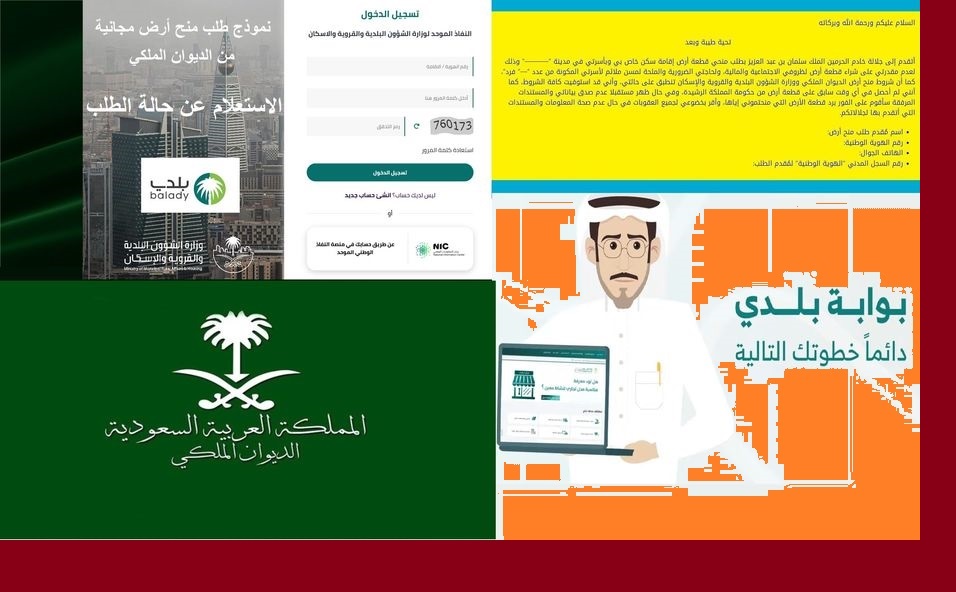 متطلبات إنجاز طلب مساعدة مالية من الديوان الملكي السعودي "منح أراضي - إعفاءات ديون"