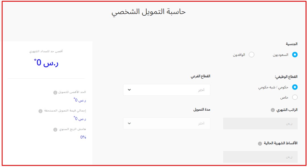 ما هي أسباب رفض التمويل الشخصي الراجحي 1443 للمواطن والمقيم