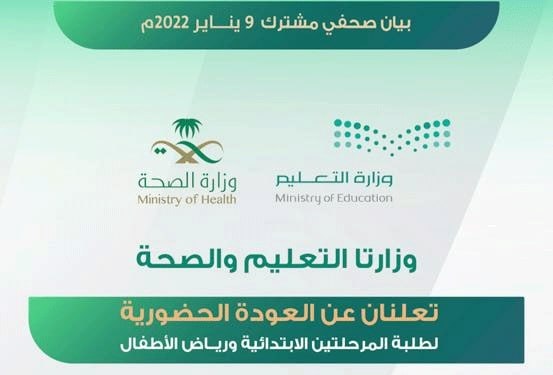 التعليم السعودي عودة الدراسة الحضورية لصفوف رياض الأطفال والابتدائي خلال هذا الشهر