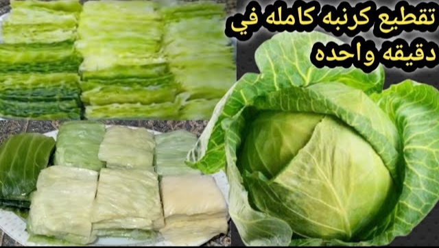 ضاع عمرنا بنقطع الكرنب غلط.. فكرة عبقرية لتقطيع الكرنب بسرعة الصاروخ أكتر من 5 كرنبات في دقائق